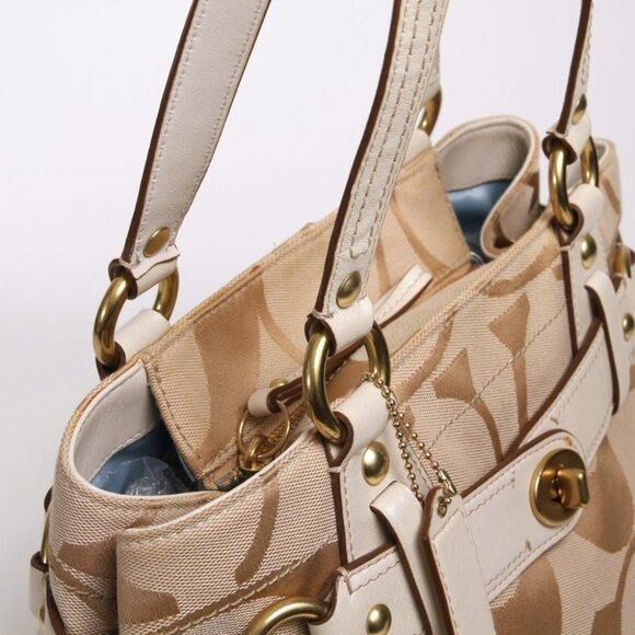 Coach Signature Sateen Carly Carryall - Picture 8 of 16